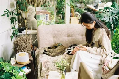Girl on Couch